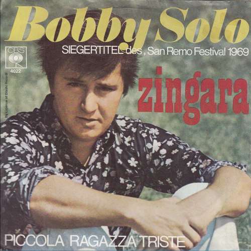 Cover Bobby Solo - Zingara (7, Single) Schallplatten Ankauf