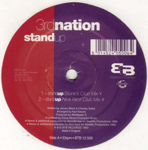 Cover 3rd Nation - Stand Up (12) Schallplatten Ankauf