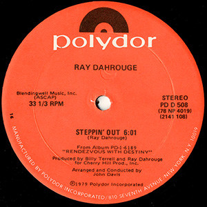 Cover Ray Dahrouge - Steppin' Out / Hangin' On (12) Schallplatten Ankauf