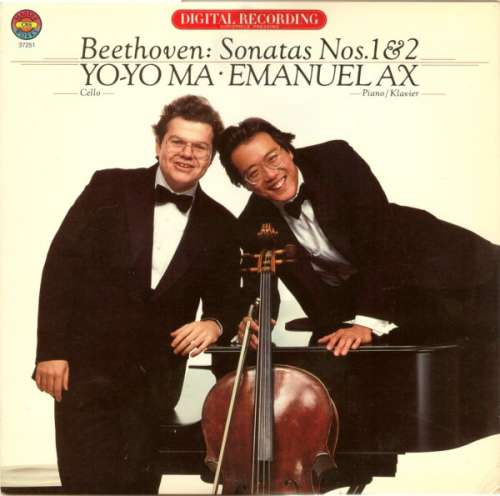 Cover Beethoven* : Yo-Yo Ma - Emanuel Ax - Sonatas Nos. 1 & 2 (LP, Album) Schallplatten Ankauf