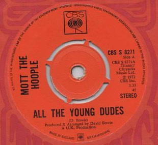 Cover Mott The Hoople - All The Young Dudes (7, Single, 4-P) Schallplatten Ankauf