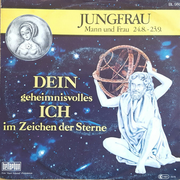 Cover Robert Bergmann, Irmentraud Seyfert - Jungfrau Mann und Frau 24.8.-23.9. (7, Single) Schallplatten Ankauf