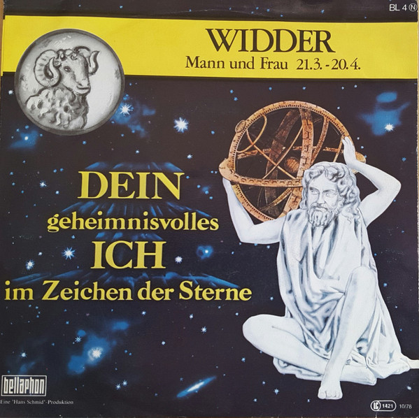 Bild Robert Bergmann, Irmentraud Seyfert - Widder Mann und Frau 21.3.-20.4. (7, Single) Schallplatten Ankauf