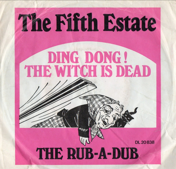 Cover The Fifth Estate - Ding Dong!  The Witch Is Dead / The Rub-A-Dub (7) Schallplatten Ankauf