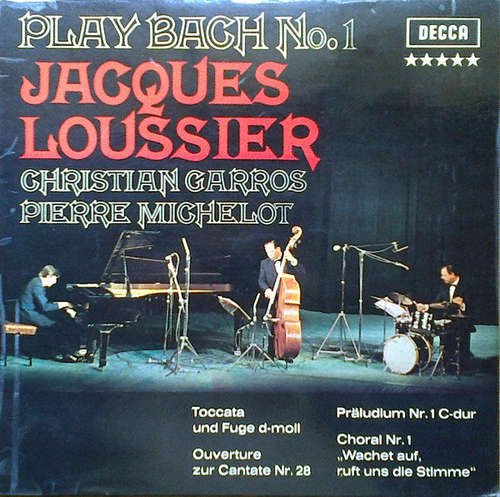 Cover Jacques Loussier, Christian Garros, Pierre Michelot - Play Bach No.1 (LP) Schallplatten Ankauf