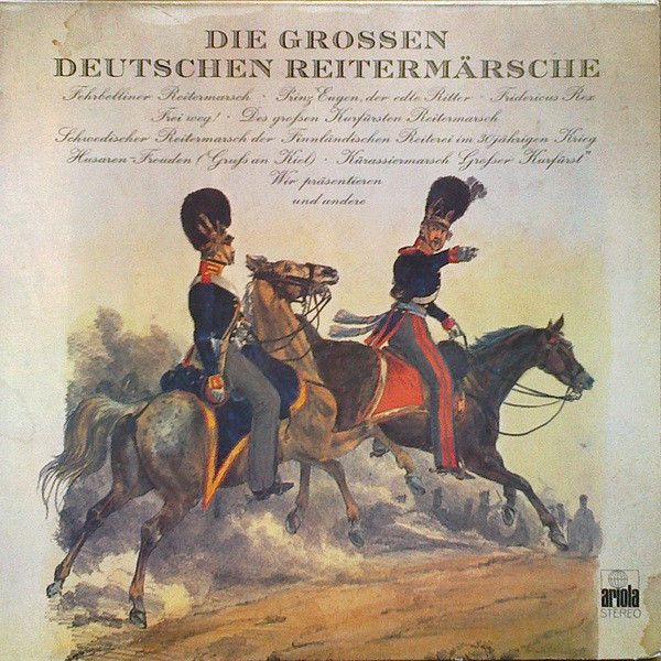 Cover Das Bayerische Trompetenkorps, München Leitung Peter Lippert (2) - Die Grossen Deutschen Reitermärsche  (2xLP, Album) Schallplatten Ankauf