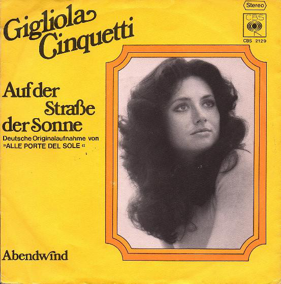 Cover Gigliola Cinquetti - Auf Der Straße Der Sonne (7, Single) Schallplatten Ankauf