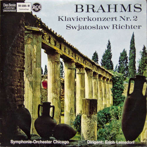 Cover Brahms*, Sviatoslav Richter, Erich Leinsdorf, The Chicago Symphony Orchestra - Klavierkonzert Nr.2 (LP, Mono, Club) Schallplatten Ankauf