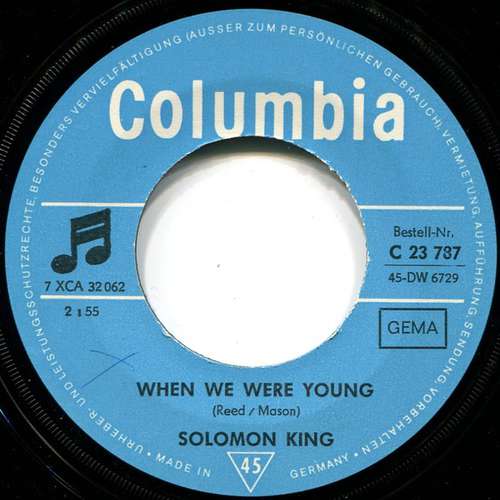 Bild Solomon King - When We Were Young (7, Single) Schallplatten Ankauf