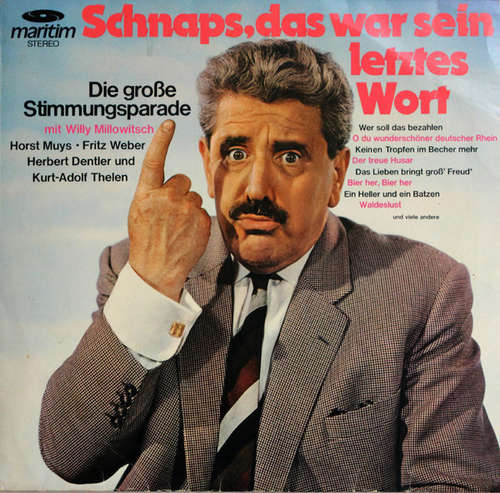 Cover Various - Schnaps, Das War Sein Letztes Wort (LP, Comp) Schallplatten Ankauf