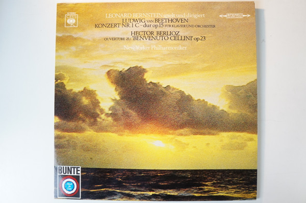 Cover Leonard Bernstein - Ludwig van Beethoven Konzert Nr.1 C-dur; Hector Berlioz Ouvertüre Zu Benvenuto Cellini Op23 (LP, Comp) Schallplatten Ankauf