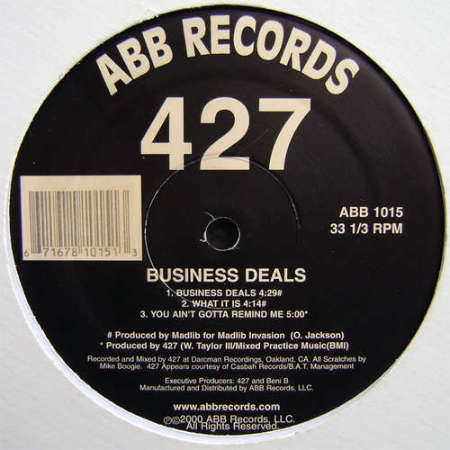 Cover 427* - Business Deals (12) Schallplatten Ankauf