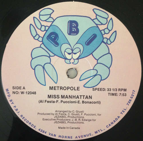 Cover Metropole - Miss Manhattan (12) Schallplatten Ankauf