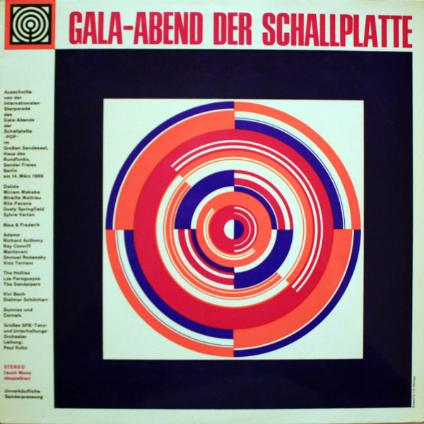 Cover Various - Gala-Abend Der Schallplatte Pop 1969 (LP) Schallplatten Ankauf