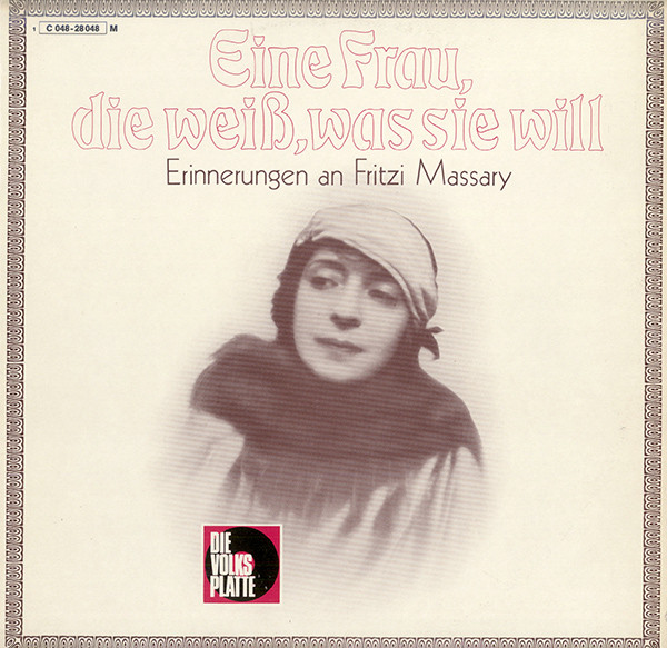 Bild Fritzi Massary - Eine Frau, Die Weiß, Was Sie Will (LP, Comp) Schallplatten Ankauf