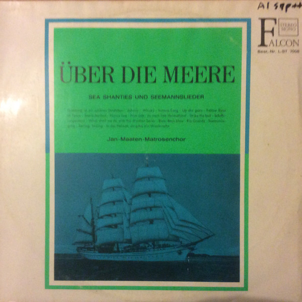 Cover Jan-Maaten-Matrosenchor - Über Die Meere - Sea Shanties Und Seemannslieder (LP) Schallplatten Ankauf