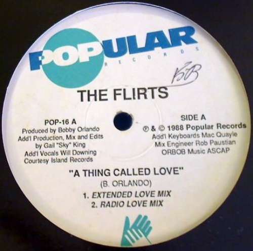 Cover The Flirts - A Thing Called Love (12) Schallplatten Ankauf