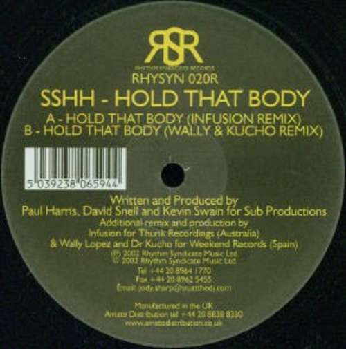 Cover Hold That Body (Remixes) Schallplatten Ankauf