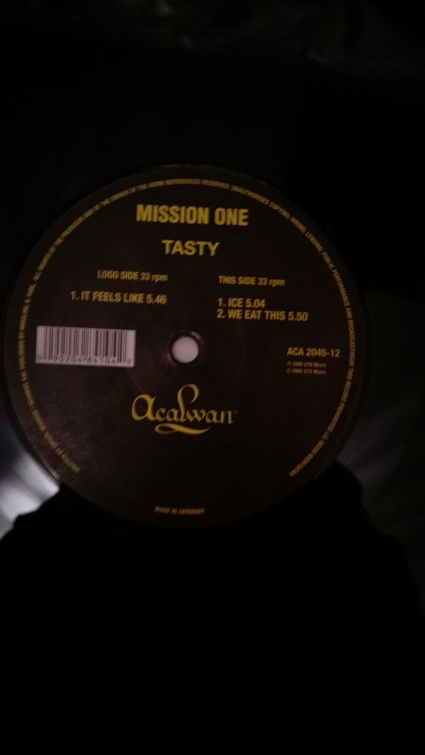 Cover Mission One - Tasty (12) Schallplatten Ankauf