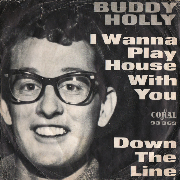 Cover Buddy Holly And Bob Montgomery - I Wanna Play House With You / Down The Line (7, Single) Schallplatten Ankauf