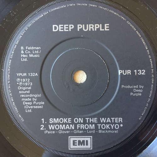 Cover Deep Purple - Smoke On The Water / Woman From Tokyo / Child In Time (7, EP, RE) Schallplatten Ankauf