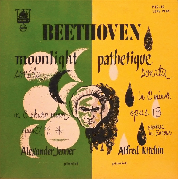 Cover Alexander Jenner, Alfred Kitchin - Moonlight Sonata / Pathetique Sonata (LP, Mono) Schallplatten Ankauf
