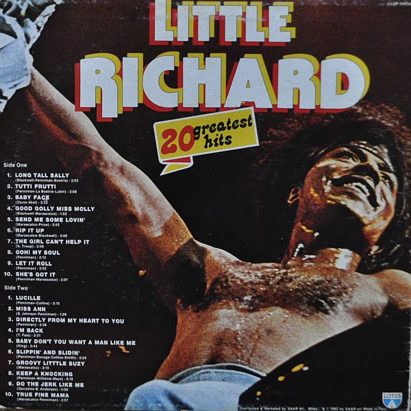 Cover Little Richard - 20 Greatest Hits (LP, Comp) Schallplatten Ankauf