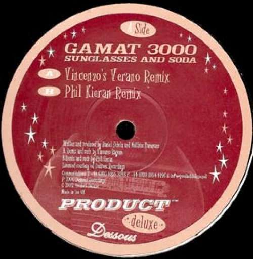 Cover Gamat 3000 - Sunglasses And Soda (12) Schallplatten Ankauf