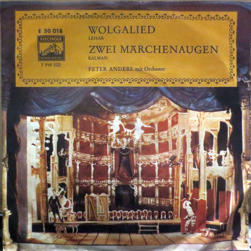 Cover Peter Anders (2) - Wolgalied / Zwei Märchenaugen (7, Single, RE) Schallplatten Ankauf