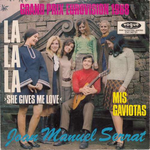 Cover Joan Manuel Serrat - La La La >She Gives Me Love< (7, Single) Schallplatten Ankauf