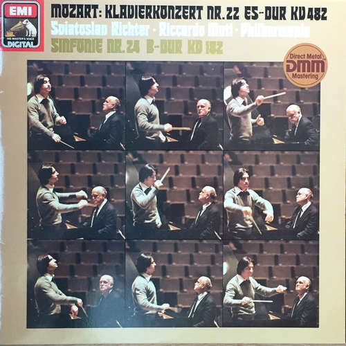 Cover Wolfgang Amadeus Mozart - Sviatoslav Richter, Riccardo Muti, Philharmonia Orchestra - Piano Concerto No. 22 In E Flat, K. 482 (LP) Schallplatten Ankauf