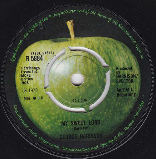 Cover George Harrison - My Sweet Lord (7, Single, 4-P) Schallplatten Ankauf