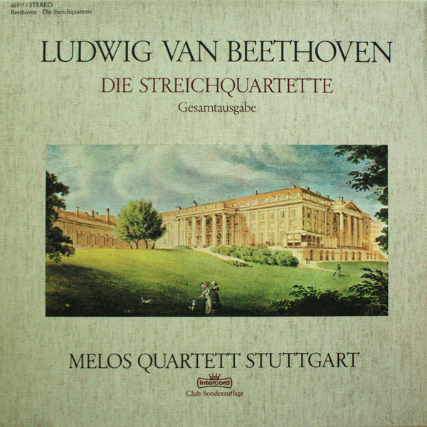Cover Ludwig Van Beethoven, Melos Quartett Stuttgart* - Die Streichquartette - Gesamtausgabe (12xLP, Album, S/Edition, Clu + Box) Schallplatten Ankauf