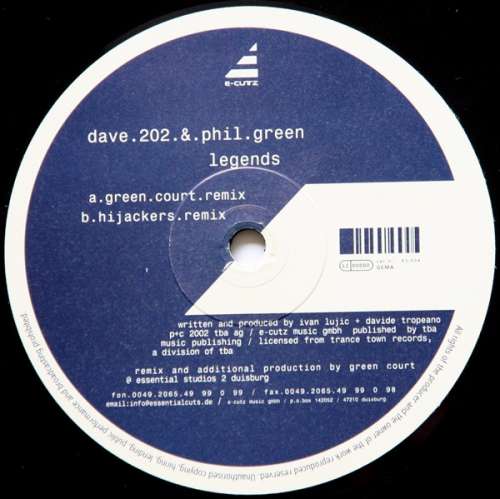 Cover Dave 202 & Phil Green - Legends (12) Schallplatten Ankauf