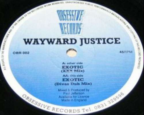 Cover Wayward Justice - Exotic (12) Schallplatten Ankauf