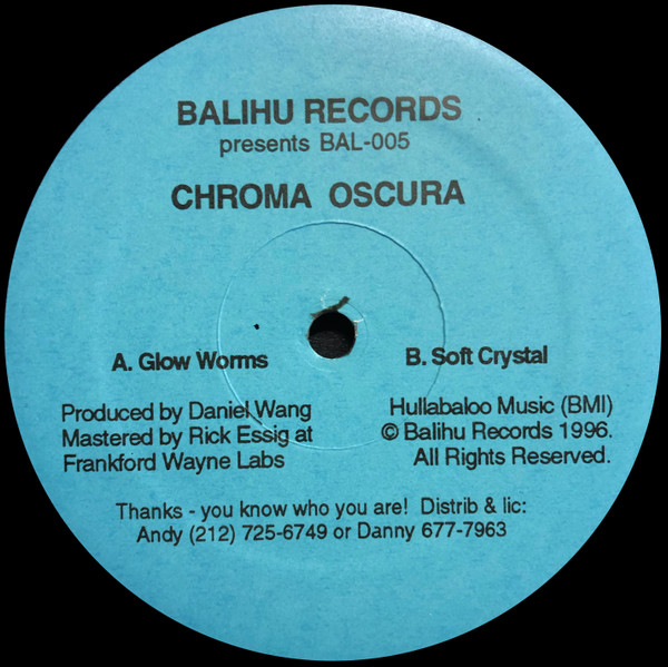 Cover Chroma Oscura - Glow Worms / Soft Crystal (12) Schallplatten Ankauf