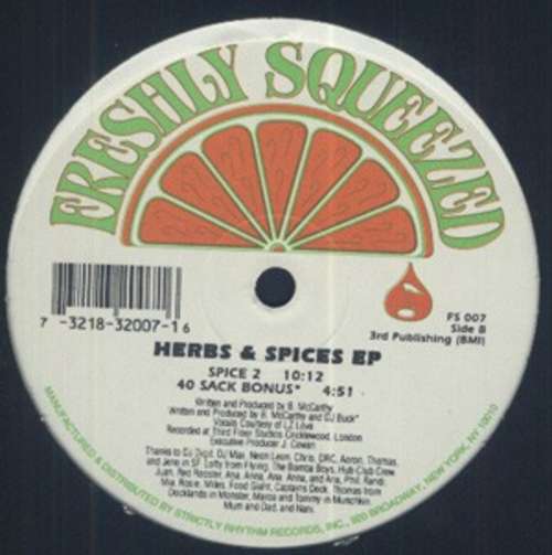 Cover Herbs & Spices EP Schallplatten Ankauf