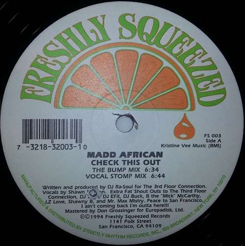 Cover Madd African - Check This Out / Dance Li'l Sistuh (12) Schallplatten Ankauf