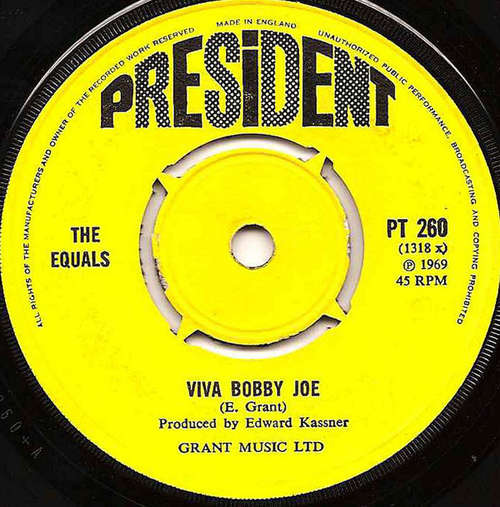 Cover The Equals - Viva Bobby Joe (7, Single, 4-P) Schallplatten Ankauf