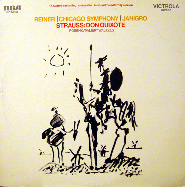 Bild Fritz Reiner, The Chicago Symphony Orchestra / Richard Strauss - Reiner/Chicago Symphony/Janigro - Strauss: Don Quixote (LP) Schallplatten Ankauf