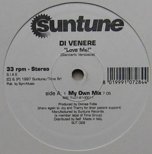 Cover Di Venere - Love Me! (12) Schallplatten Ankauf