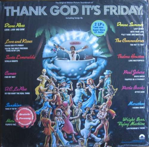 Cover Various - Thank God It's Friday (2xLP, Album + 12, S/Sided) Schallplatten Ankauf