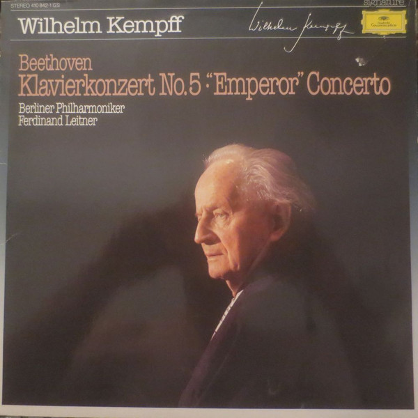 Cover Wilhelm Kempff - Beethoven*, Berliner Philharmoniker, Ferdinand Leitner - Klavierkonzert No.5 - Emperor Concerto (LP, RE) Schallplatten Ankauf