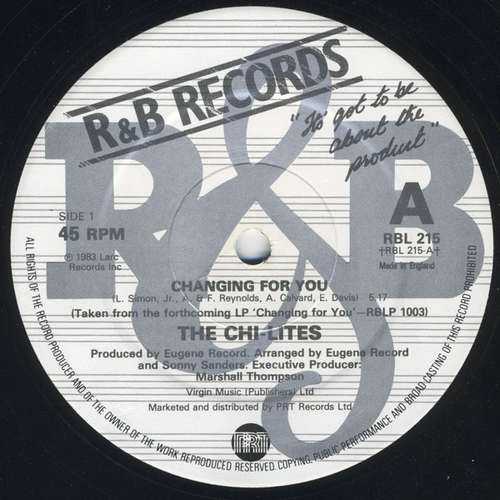 Cover The Chi-Lites - Changing For You (12) Schallplatten Ankauf
