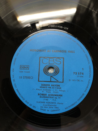 Bild Vladimir Horowitz - Horowitz At Carnegie Hall II Live-Mitschnitte Aus Dem Jahre 1966 (2xLP) Schallplatten Ankauf