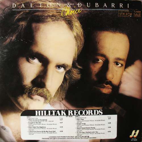 Cover Dalton & Dubarri - Choice (LP, Album, PR ) Schallplatten Ankauf