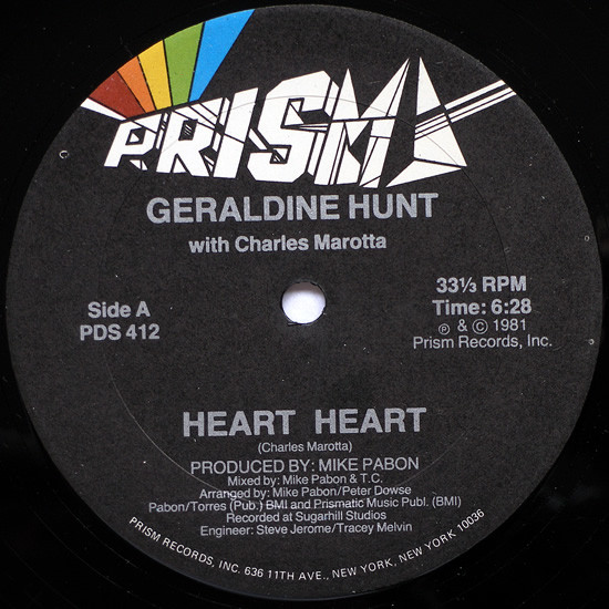 Cover Geraldine Hunt With Charles Marotta* - Heart Heart (12) Schallplatten Ankauf