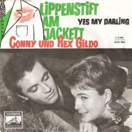 Cover Conny* Und Rex Gildo - Lippenstift Am Jacket (7, Single) Schallplatten Ankauf