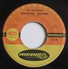 Cover zu The Spotnicks - Galloping Guitars / The Rocket Man (7, Single, Jukebox, Promo) Schallplatten Ankauf