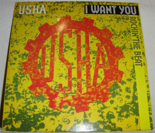 Cover Usha - I Want You / Rockin' The Beat (12) Schallplatten Ankauf
